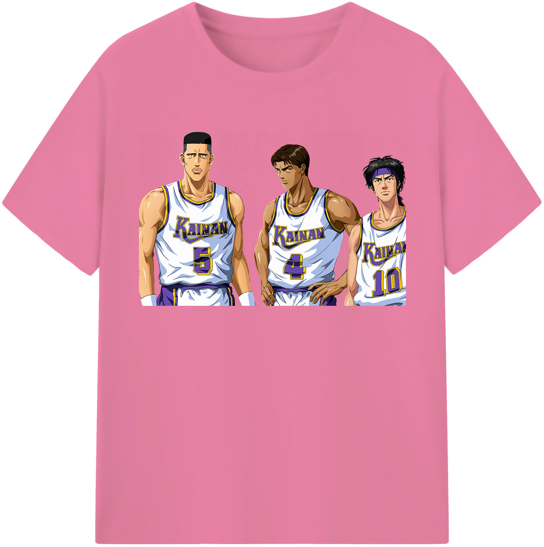 SLAM DUNK／スラムダンク 綿100％半袖Tシャツ（フロントプリント）